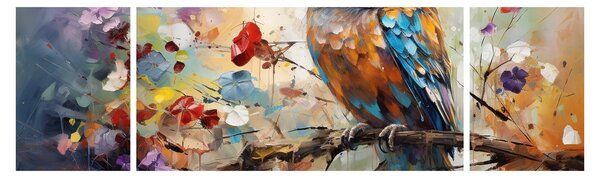 Obraz - Malowana sowa (170x50 cm)