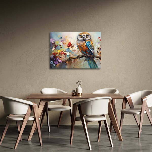 Obraz - Malowana sowa (70x50 cm)