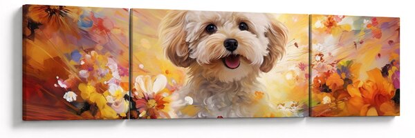 Obraz - Szczęśliwy pies (170x50 cm)
