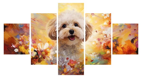 Obraz - Szczęśliwy pies (125x70 cm)