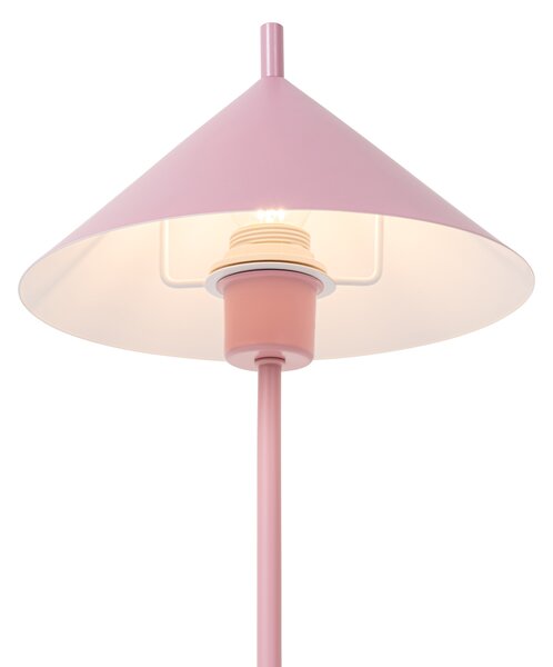 Designerska lampa stołowa różowa - Triangolo