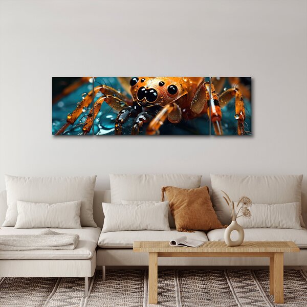 Obraz - Szczegół pająka (170x50 cm)