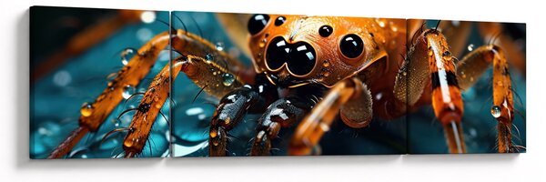 Obraz - Szczegół pająka (170x50 cm)