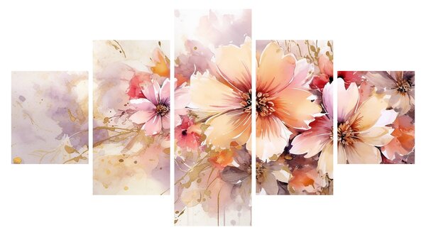 Obraz - Kwiaty (125x70 cm)