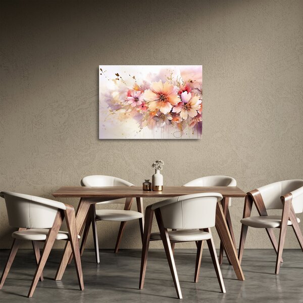 Obraz na szkle - Kwiaty (70x50 cm)