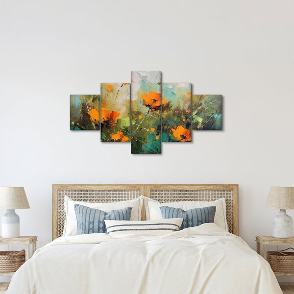 Obraz - Kwiaty (125x70 cm)