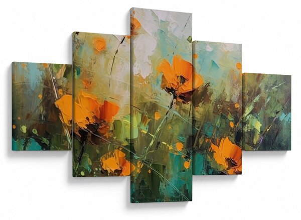 Obraz - Kwiaty (125x70 cm)