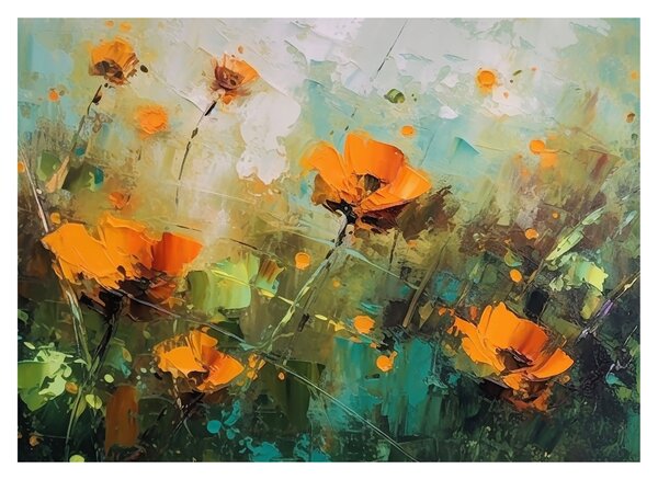 Obraz - Kwiaty (70x50 cm)
