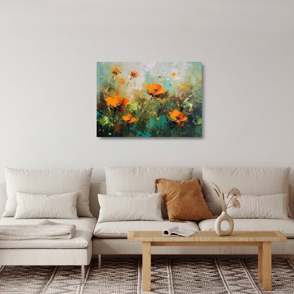 Obraz na szkle - Kwiaty (70x50 cm)