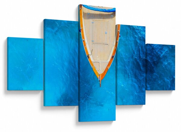 Obraz - Letnia łódź (125x70 cm)