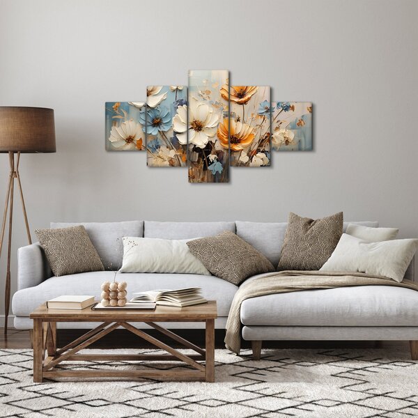 Obraz - Bukiety, malarstwo (125x70 cm)