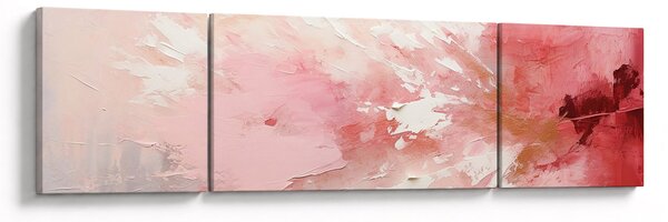 Obraz - Różowa abstrakcja (170x50 cm)