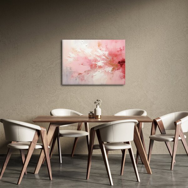 Obraz - Różowa abstrakcja (70x50 cm)