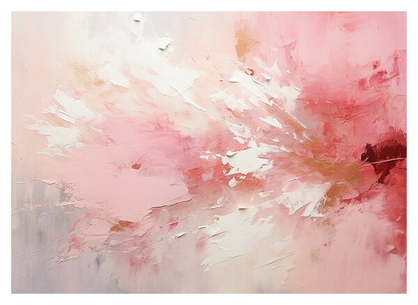 Obraz - Różowa abstrakcja (70x50 cm)