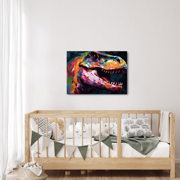 Obraz - Dinozaur, malarstwo (70x50 cm)