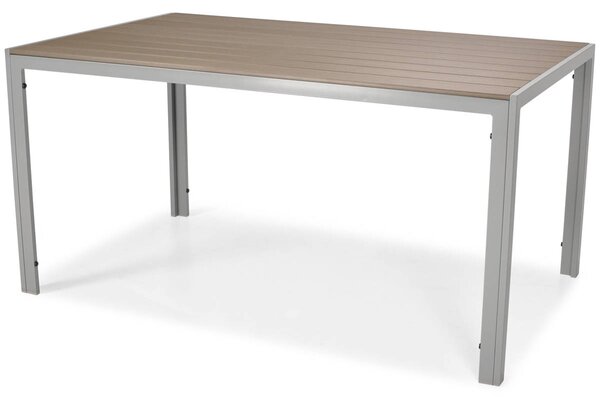 Stół ogrodowy aluminiowy MODENA 150 - Srebrny