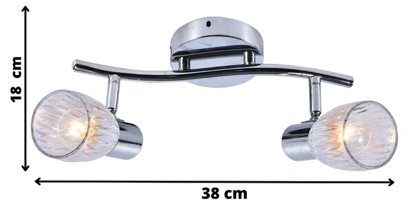 Srebrna listwa sufitowa w nowoczesnym stylu - N9-S30