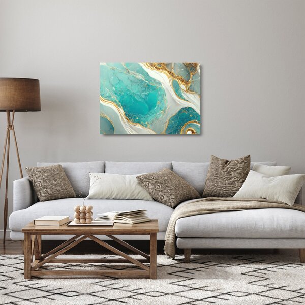 Obraz na szkle - Projekt marmuru II. (70x50 cm)