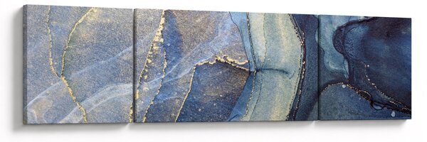 Obraz - Abstrakcja z użyciem tuszu alkoholowego (170x50 cm)