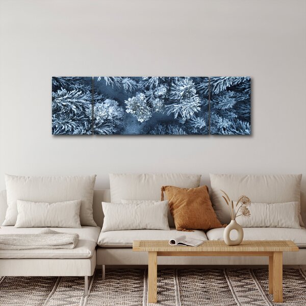 Obraz - Śnieżny las (170x50 cm)