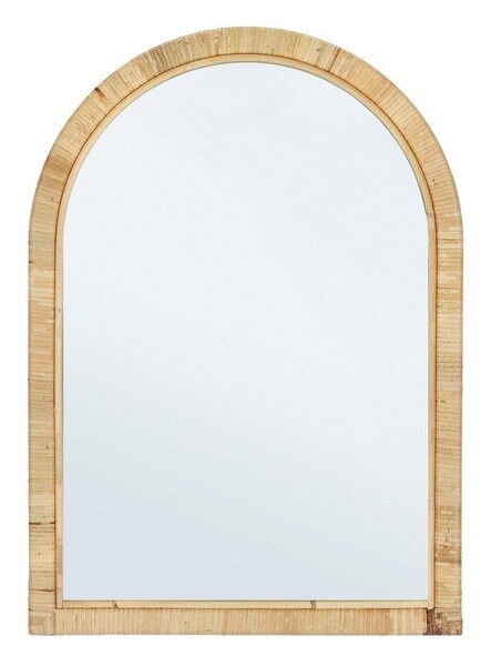 Lustro z rattanową ramą ścienne 50x70 cm Hakima – Bizzotto