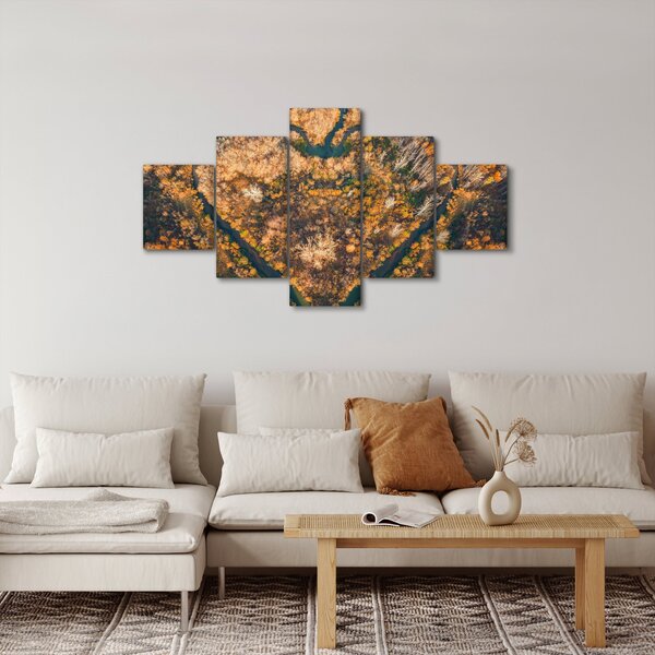 Obraz - Rzeka w kształcie serca (125x70 cm)