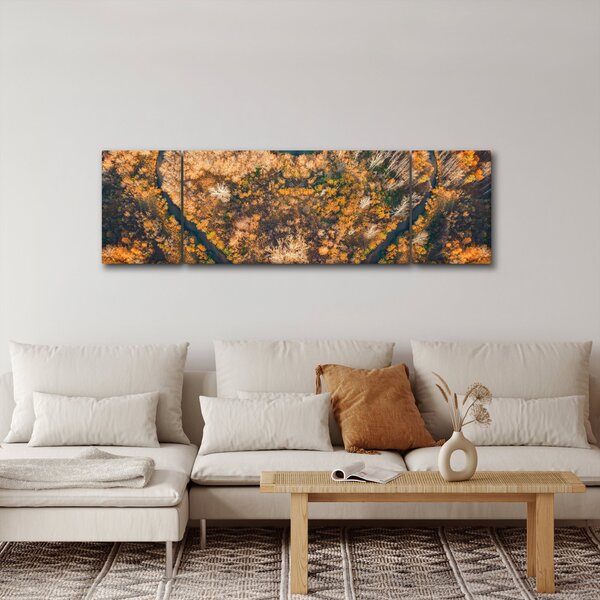 Obraz - Rzeka w kształcie serca (170x50 cm)