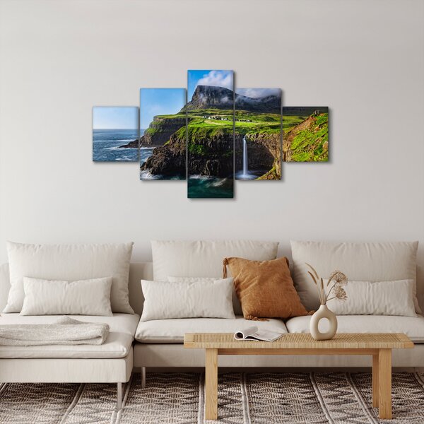 Obraz - Wodospad Múlafossur (125x70 cm)