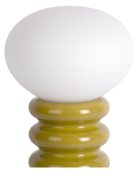 Lampa stołowa ceramiczna w kolorze khaki (wysokość 33,5 cm) Catania Aro – Leitmotiv