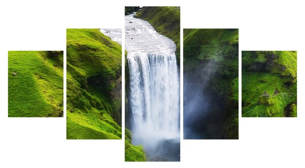 Obraz - Wodospad Skogafoss (125x70 cm)