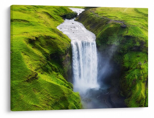 Obraz - Wodospad Skogafoss (70x50 cm)