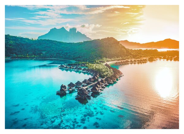Obraz na szkle - Bora Bora (70x50 cm)