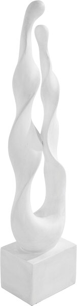 Biała rzeźba Ofelia z poliresiny, matowa