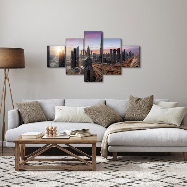 Obraz - Panorama Dubaju (125x70 cm)
