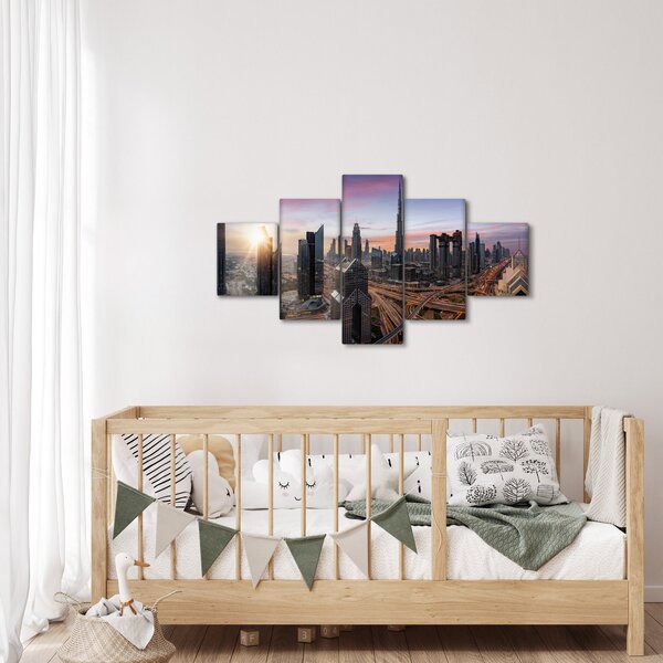Obraz - Panorama Dubaju (125x70 cm)