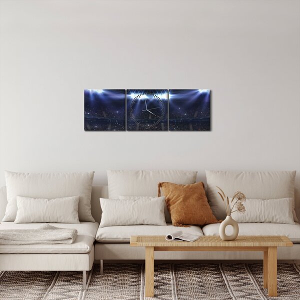 Obraz - Stadion piłkarski (z zegarem) (90x30 cm)