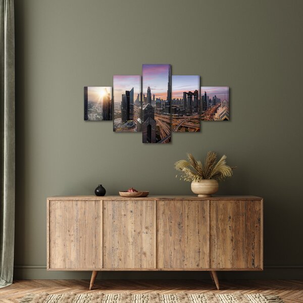 Obraz - Panorama Dubaju (125x70 cm)