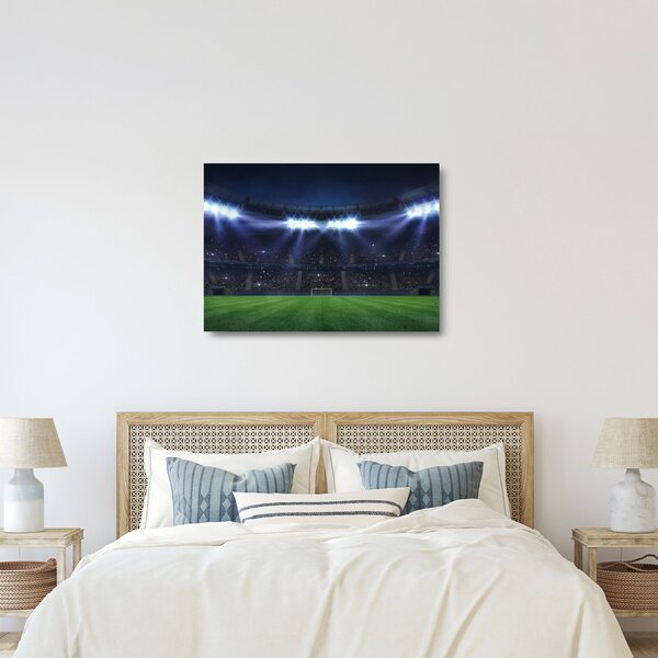 Obraz na szkle - Stadion piłkarski (70x50 cm)