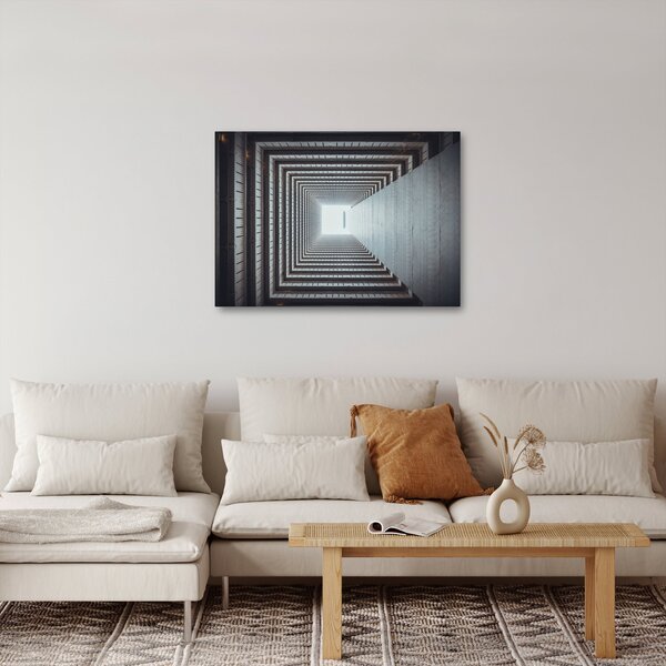 Obraz - Widok z wnętrza budynku (70x50 cm)