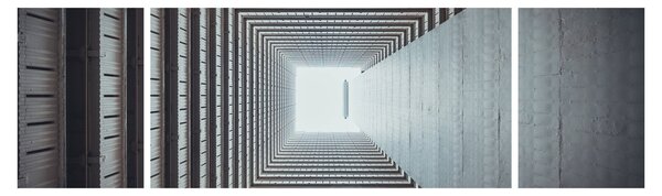 Obraz - Widok z wnętrza budynku (170x50 cm)