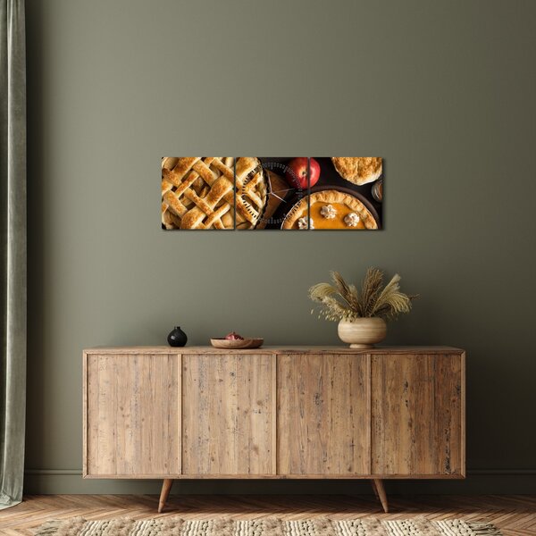 Obraz - Ciasto dyniowe (z zegarem) (90x30 cm)