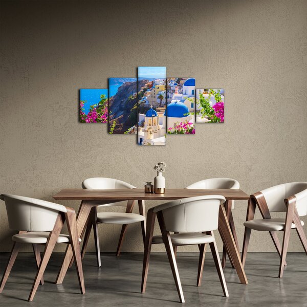 Obraz - Santorini, Grecja (125x70 cm)