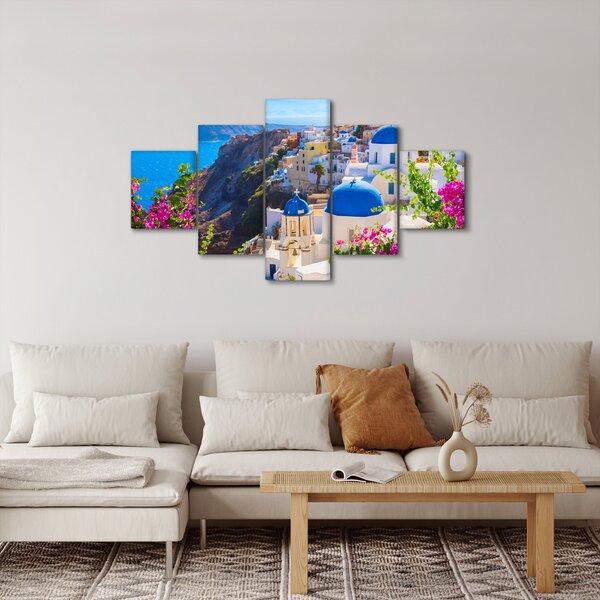 Obraz - Santorini, Grecja (125x70 cm)