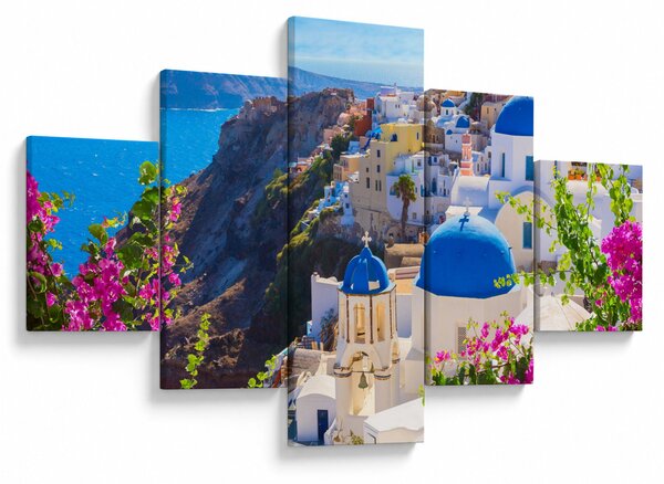 Obraz - Santorini, Grecja (125x70 cm)