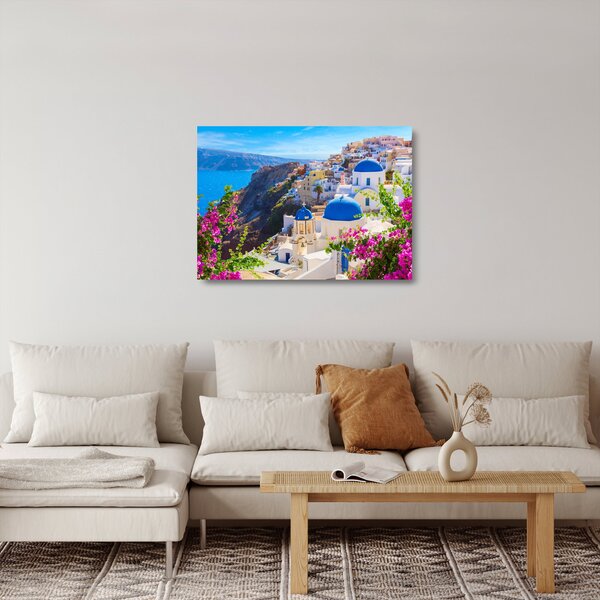Obraz na szkle - Santorini, Grecja (70x50 cm)