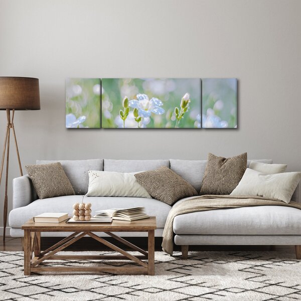 Obraz - Delikatne kwiaty (170x50 cm)