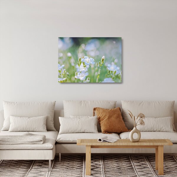 Obraz na szkle - Delikatne kwiaty (70x50 cm)
