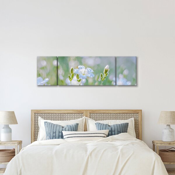 Obraz - Delikatne kwiaty (170x50 cm)
