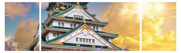 Obraz - Zamek Osaka (170x50 cm)