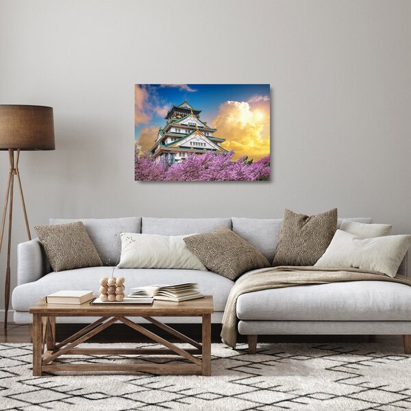 Obraz na szkle - Zamek Osaka (70x50 cm)
